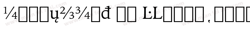 GoudyOISt BT Roman字体转换